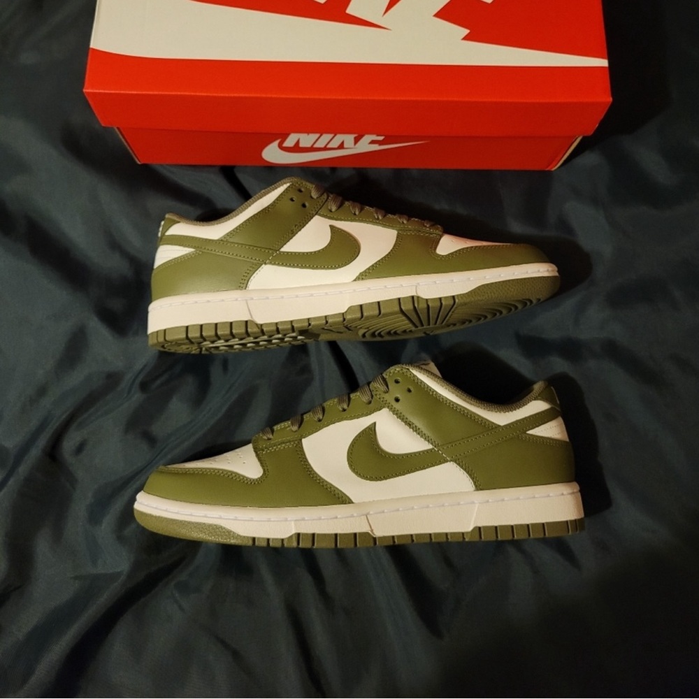 Nike Olive Dunks, Brand new with Box, never worn! Size 9 in Men!